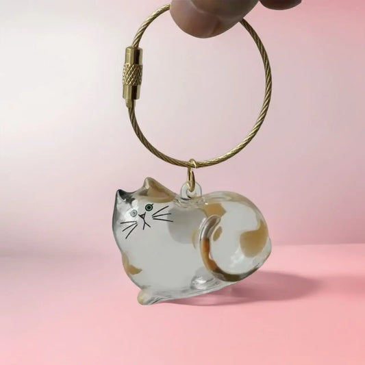 Llavero de pelo eterno gato